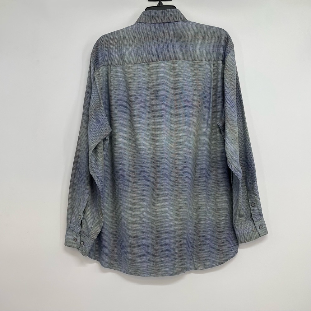 Jhane Barnes Button Up Shirt Men’s M Fabric Woven in Japan Long Sleeve - Picture 2 of 9